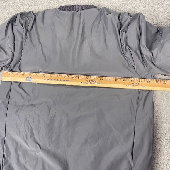 Nike Golf Puffer Jacket Mens S Gray Adjustable Length Convertible‎ Coat Warm Up - Picture 7 of 8
